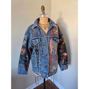 Levi's Premium Hand-Painted Denim Jacket – One of a Kind – Size M – Wearable